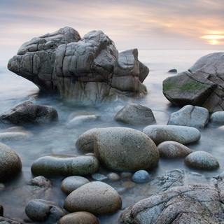 Sunset at Porth Nanven / Cot Valley Beach